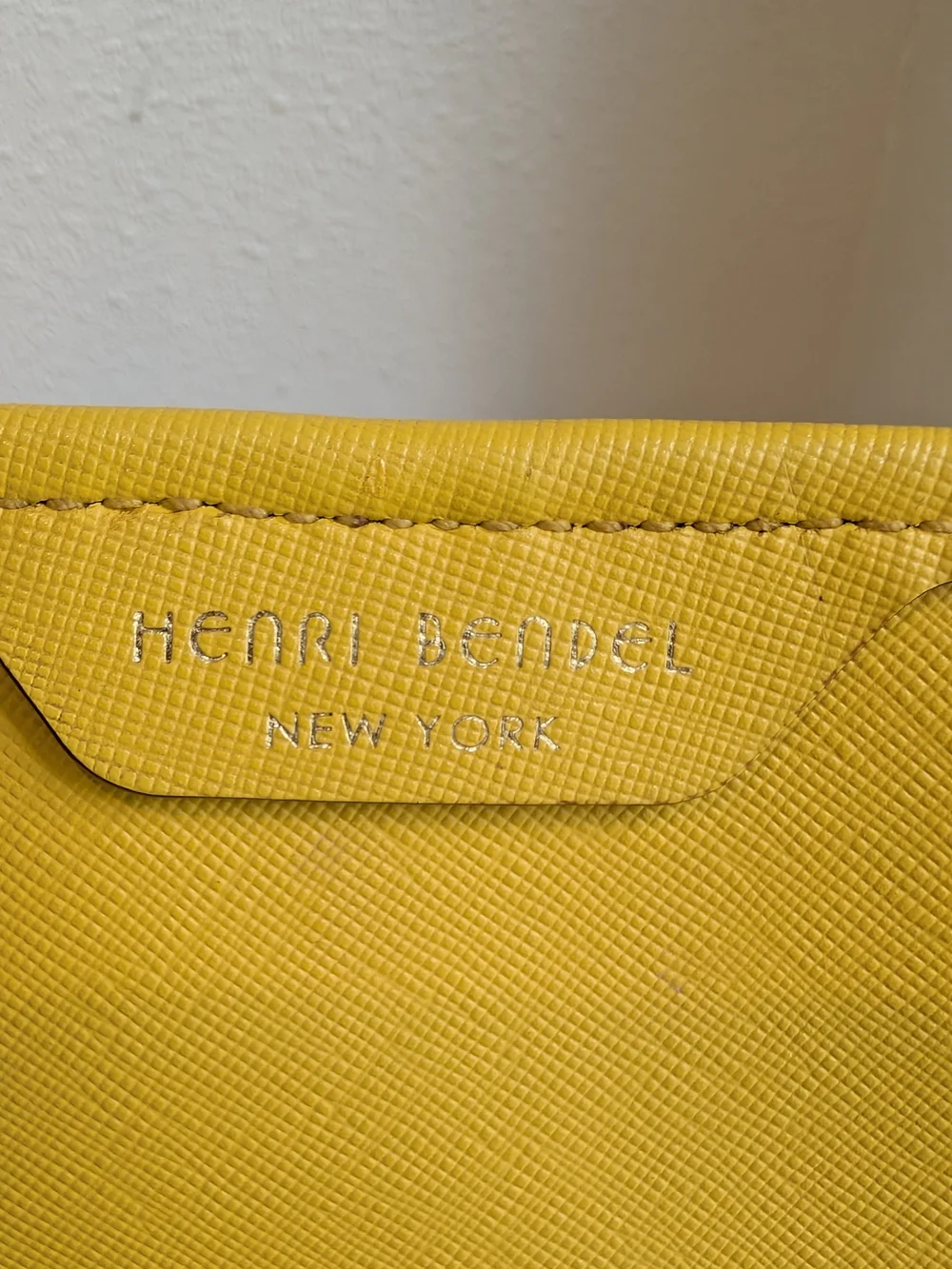 henri bendel Yellow Leather Tote